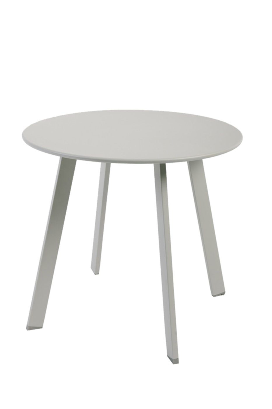 Table d'appoint ronde ronde en acier Ø49 cm gris