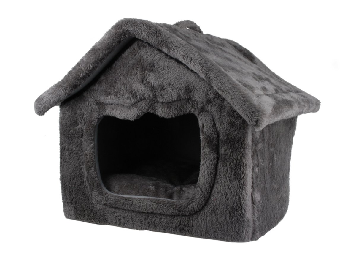 Maison Petit Chien Chat Daily 45x39x44cm Gris