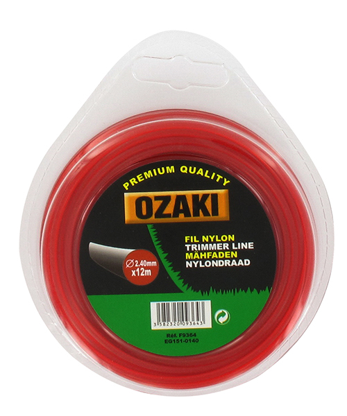 Coque fil nylon rond Ø2,40 mm, 12 m - OZAKI