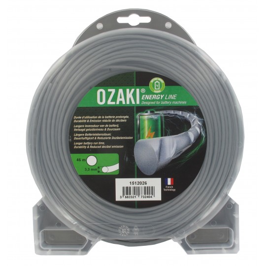 Fil nylon rond Ø3,3mmx46m - OZAKI