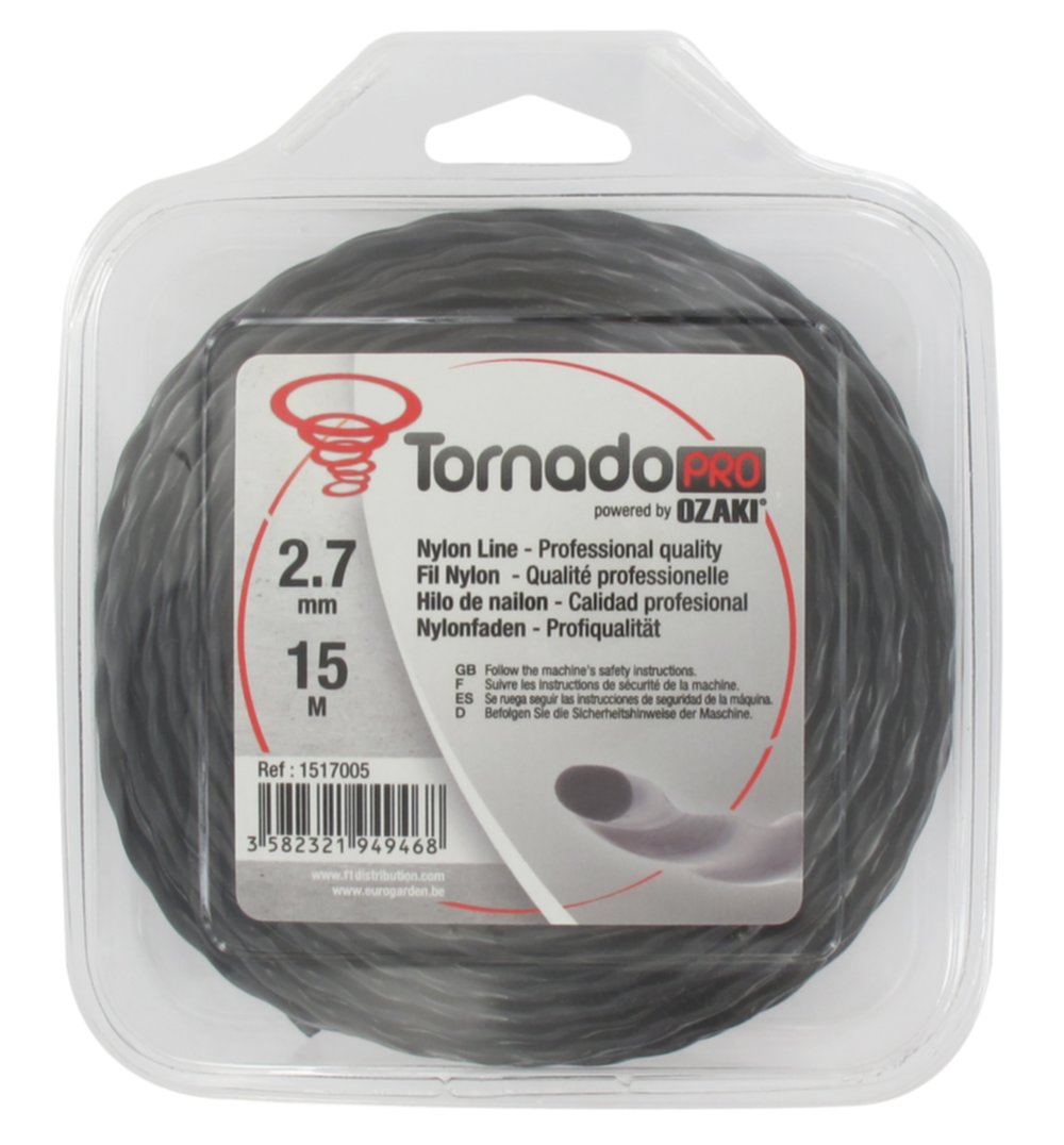 Coque fil nylon copolymère Tornado L.15m Ø2,70mm - OZAKI