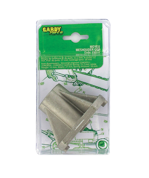 Moyeu de lame Castelgarden / Mac Garda F9919 - GARDY PARTS