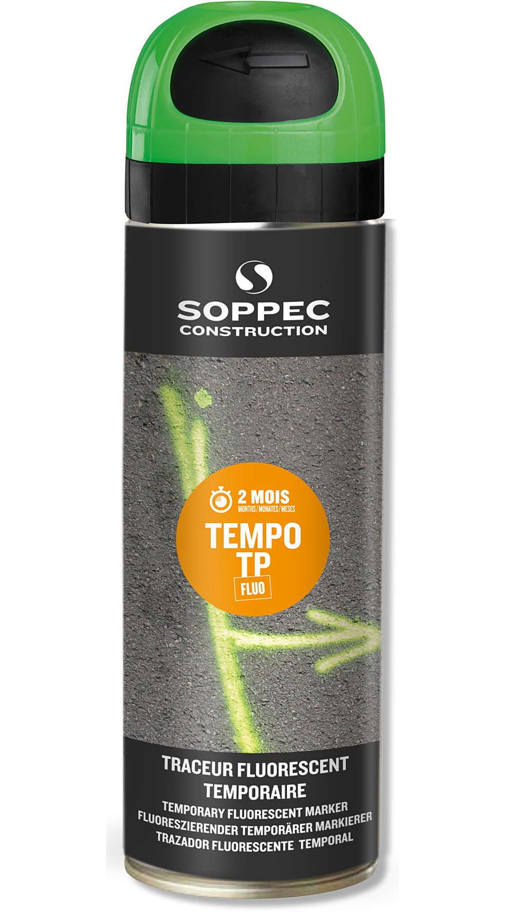 Peinture temporaire tempo t.p vert