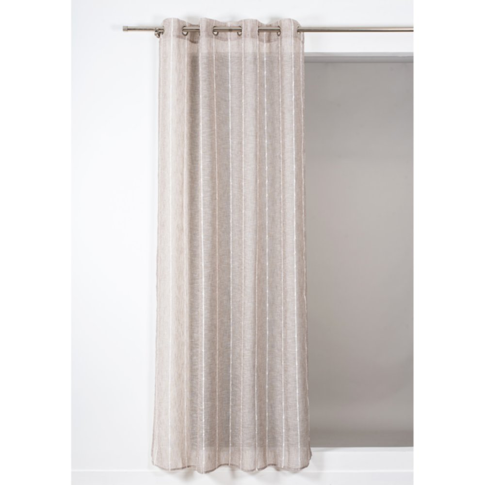 Voilage Mindelo Taupe 140x240cm - ROCLE