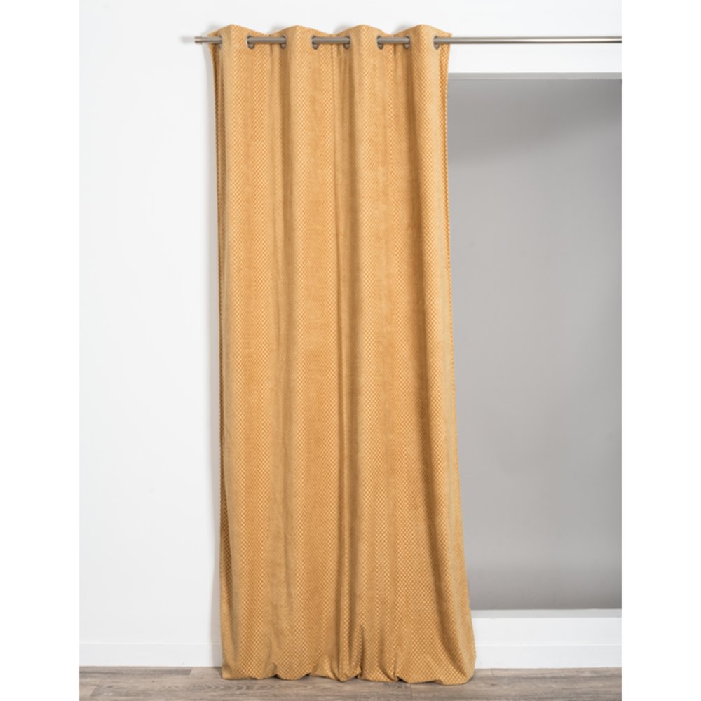 Rideau tamisant Dallas Camel 140x260cm 