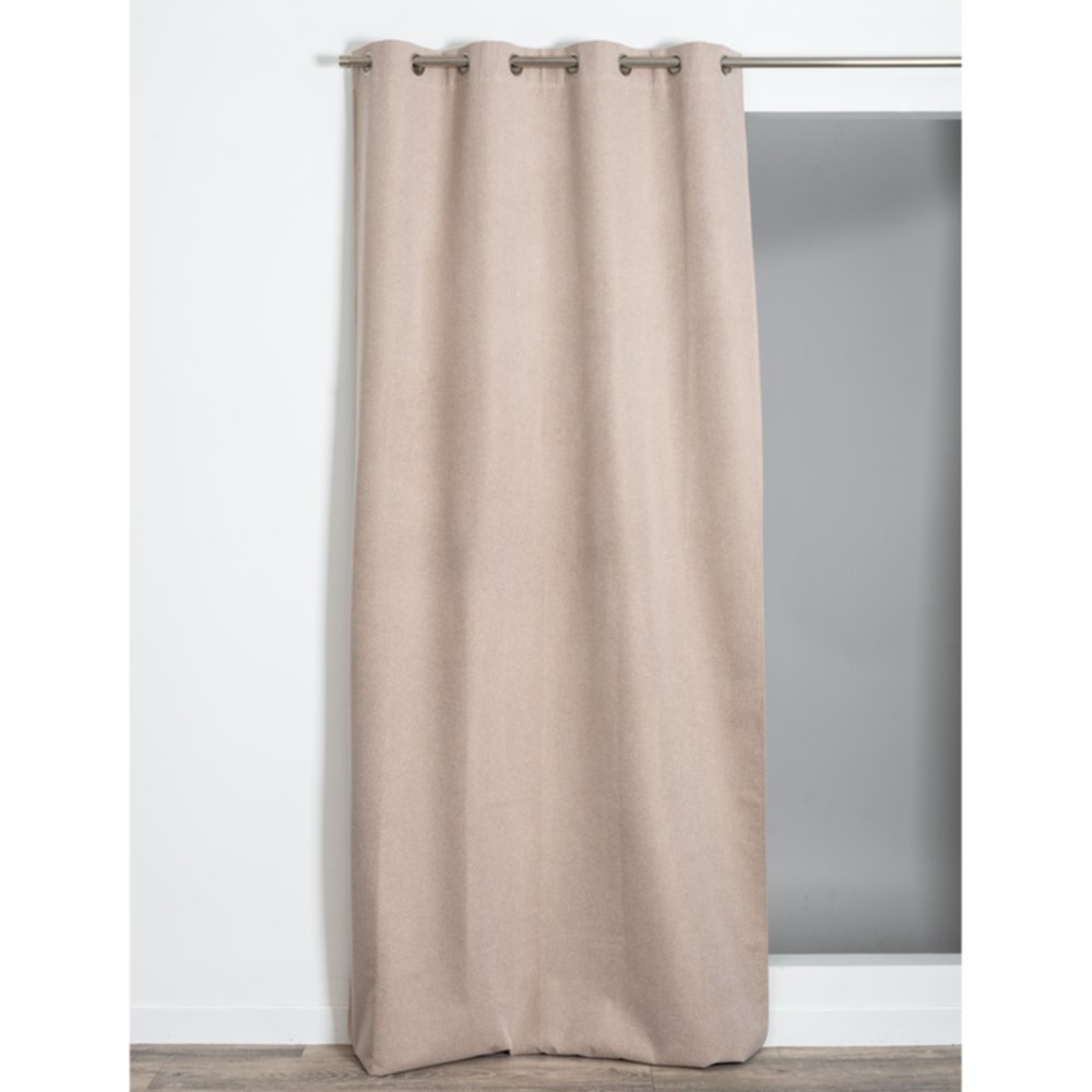 Rideau occultant camel 130x260cm Midnight 100% polyester - ROCLE