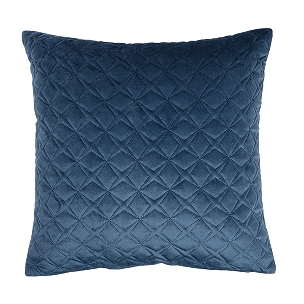 Coussin 40x40cm Déhoussable Tessa bleu marine