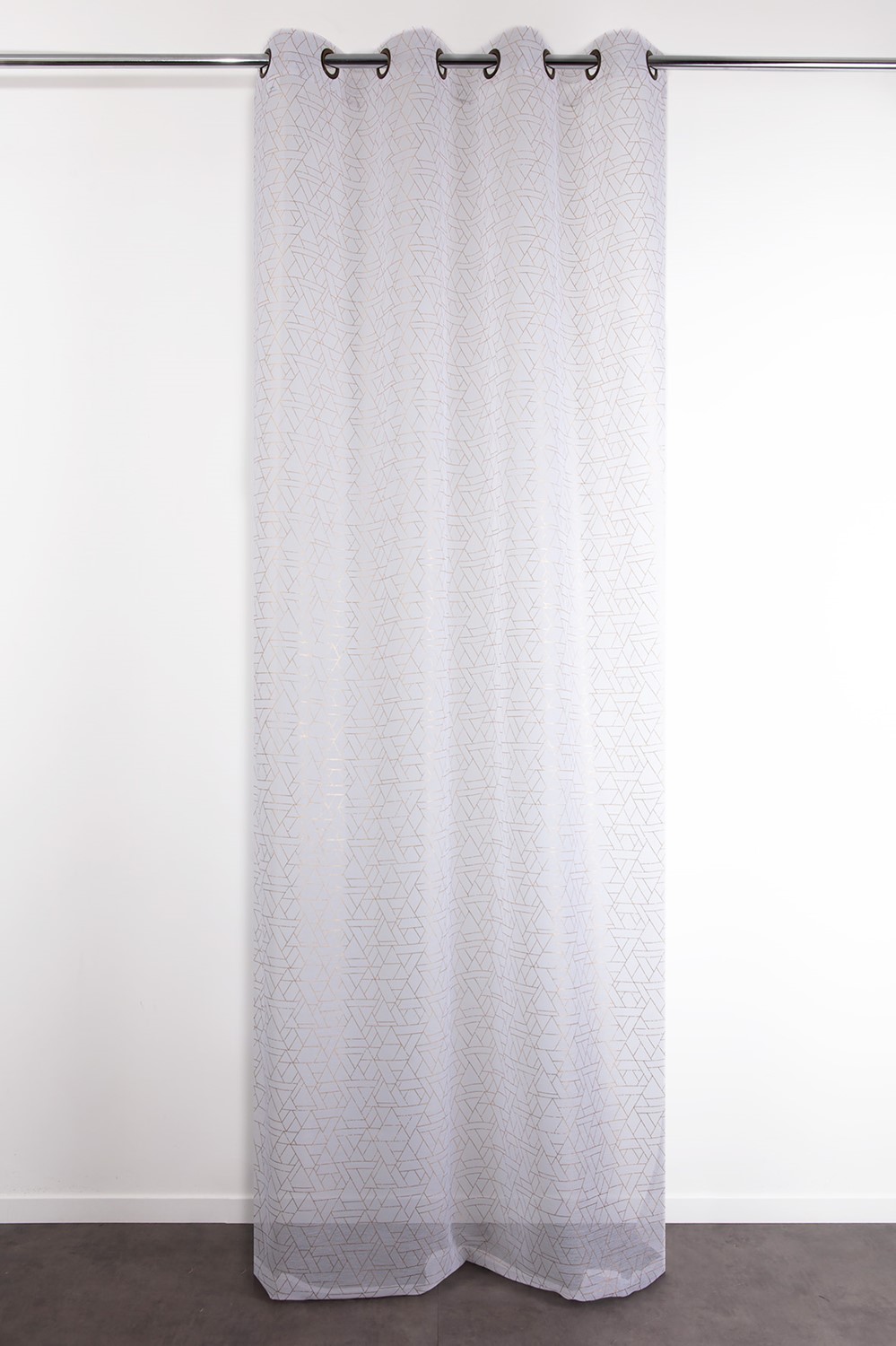 Voilage 140x240cm Armelline Blanc Gold