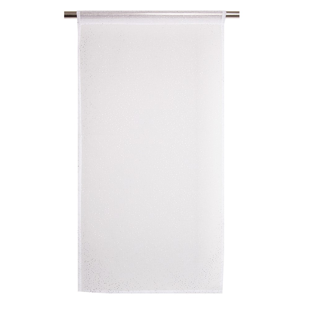 2 Vitrages 60x120cm Pearl Blanc Silver