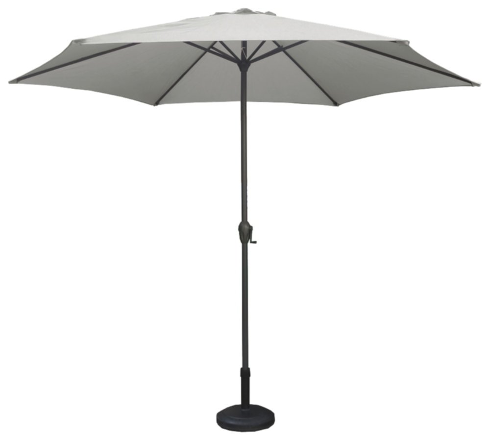 Parasol droit Chypre III Ø3m Gris - INVENTIV