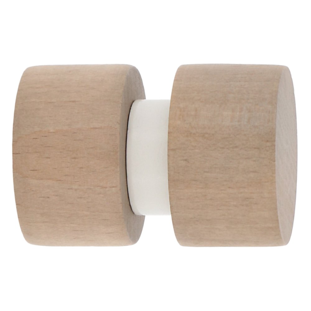 Embout cylindre bois Ø28mm naturel/laqué blanc - INVENTIV