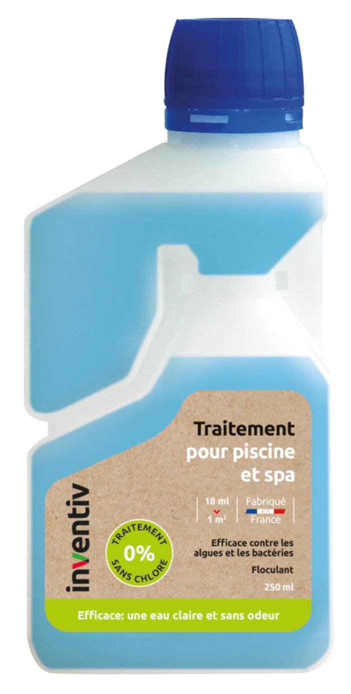 Bouteille doseuse Traitement de l'eau Piscine et Spa 250ml - INVENTIV