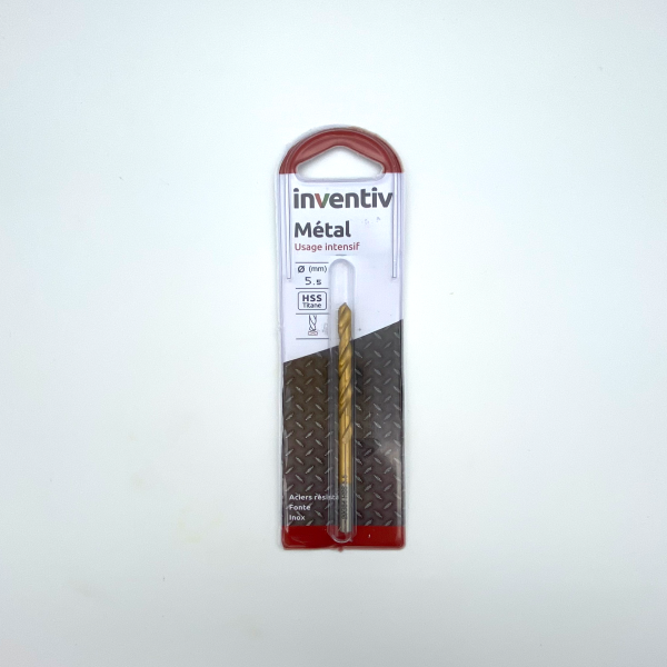 Foret métal HSS titane Ø5,5 mm - INVENTIV