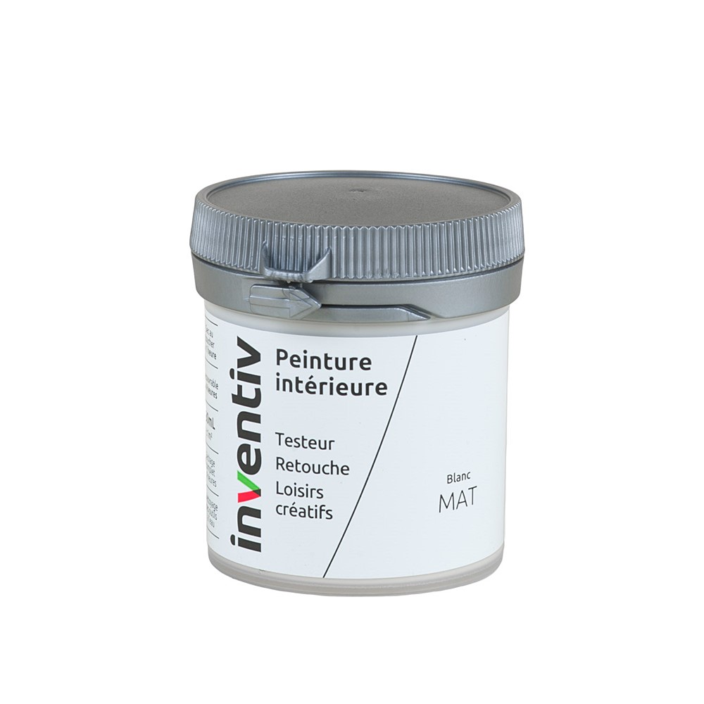 Testeur Peinture intérieure mat 0,08L blanc - INVENTIV