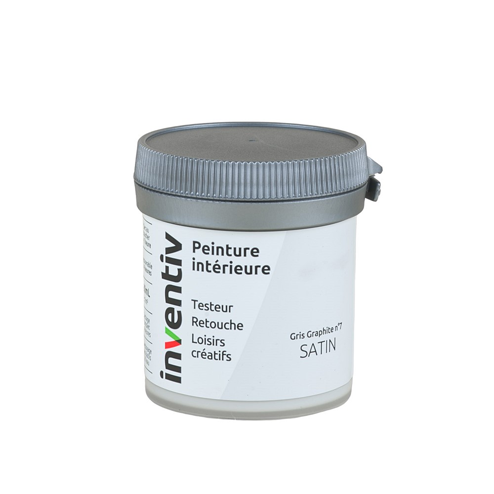 Testeur Peinture intérieure satin 0,08L gris graphite 7 - INVENTIV