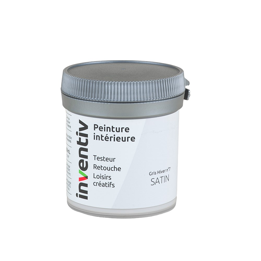 Testeur Peinture intérieure satin 0,08L gris hiver 7 - INVENTIV