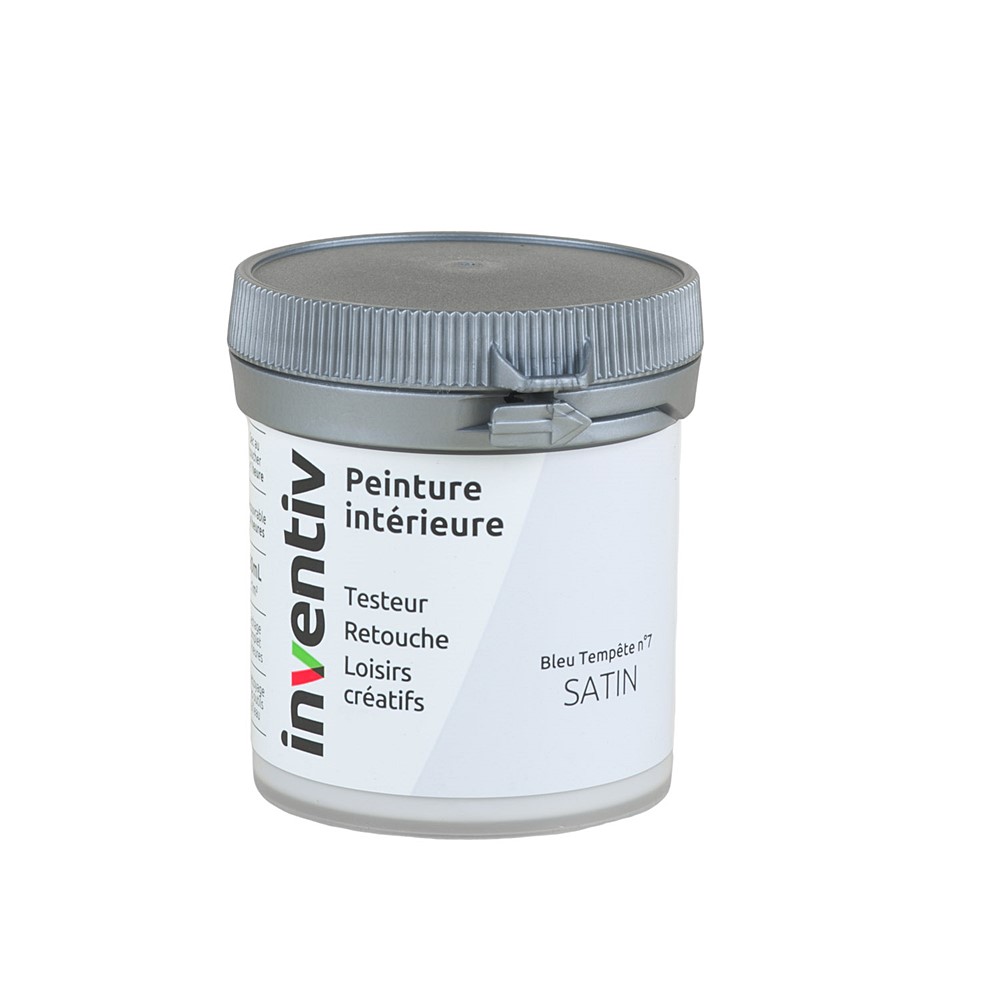 Testeur Peinture intérieure satin 0,08L bleu tempête 7 - INVENTIV