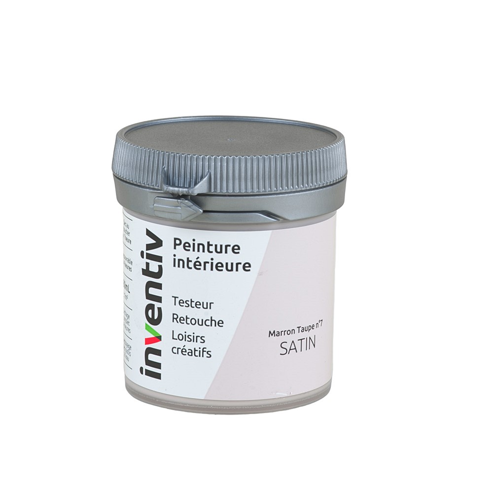 Testeur Peinture intérieure satin 0,08L Marron taupe 7 - INVENTIV