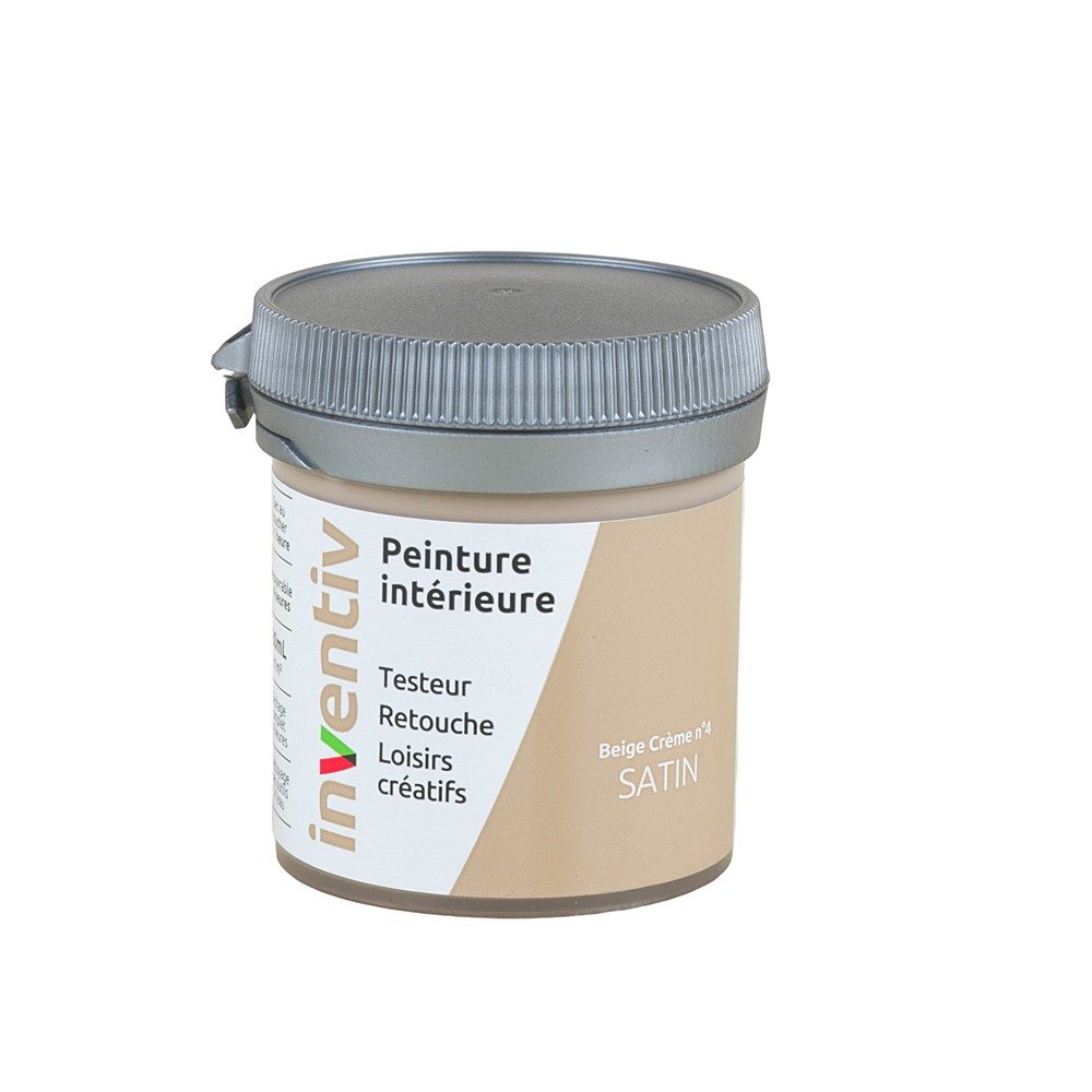 Testeur Peinture intérieure satin 0,08L beige crème 4 - INVENTIV