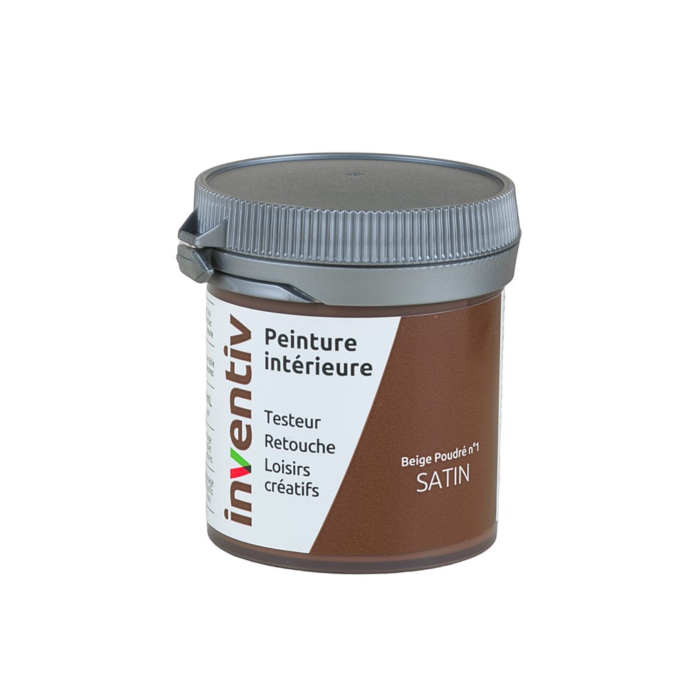 Testeur Peinture intérieure satin 0,08L beige poudré 1 - INVENTIV