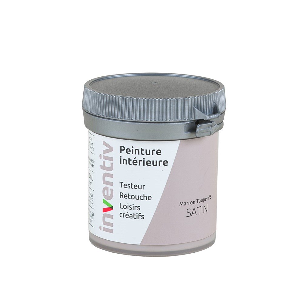 Testeur Peinture intérieure satin 0,08L Marron taupe 5 - INVENTIV