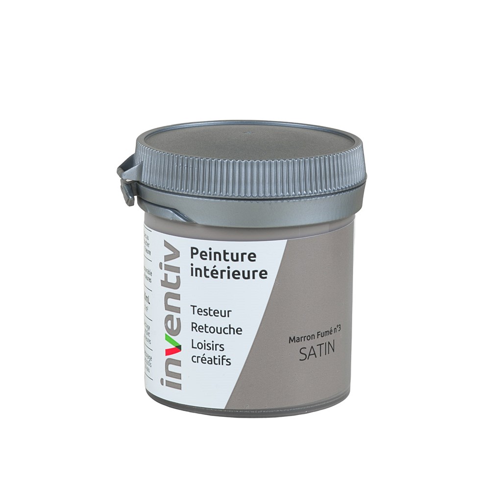 Testeur Peinture intérieure satin 0,08L Marron fume 3 - INVENTIV