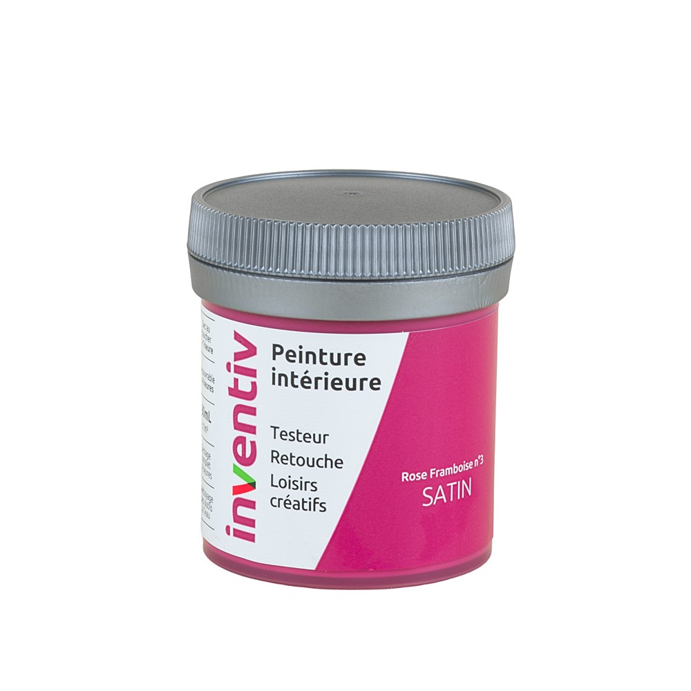 Testeur Peinture intérieure satin 0,08L rose framboise 3 - INVENTIV