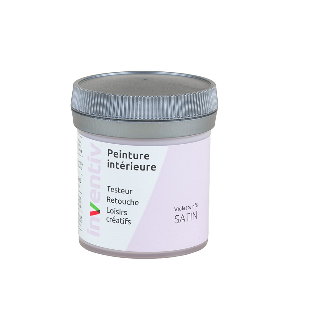 Testeur Peinture intérieure satin 0,08L violette 6 - INVENTIV