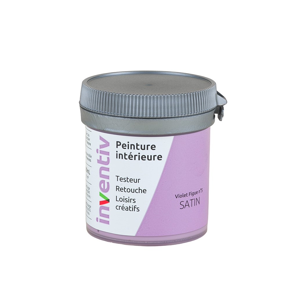 Testeur Peinture intérieure satin 0,08L violet figue 5 - INVENTIV