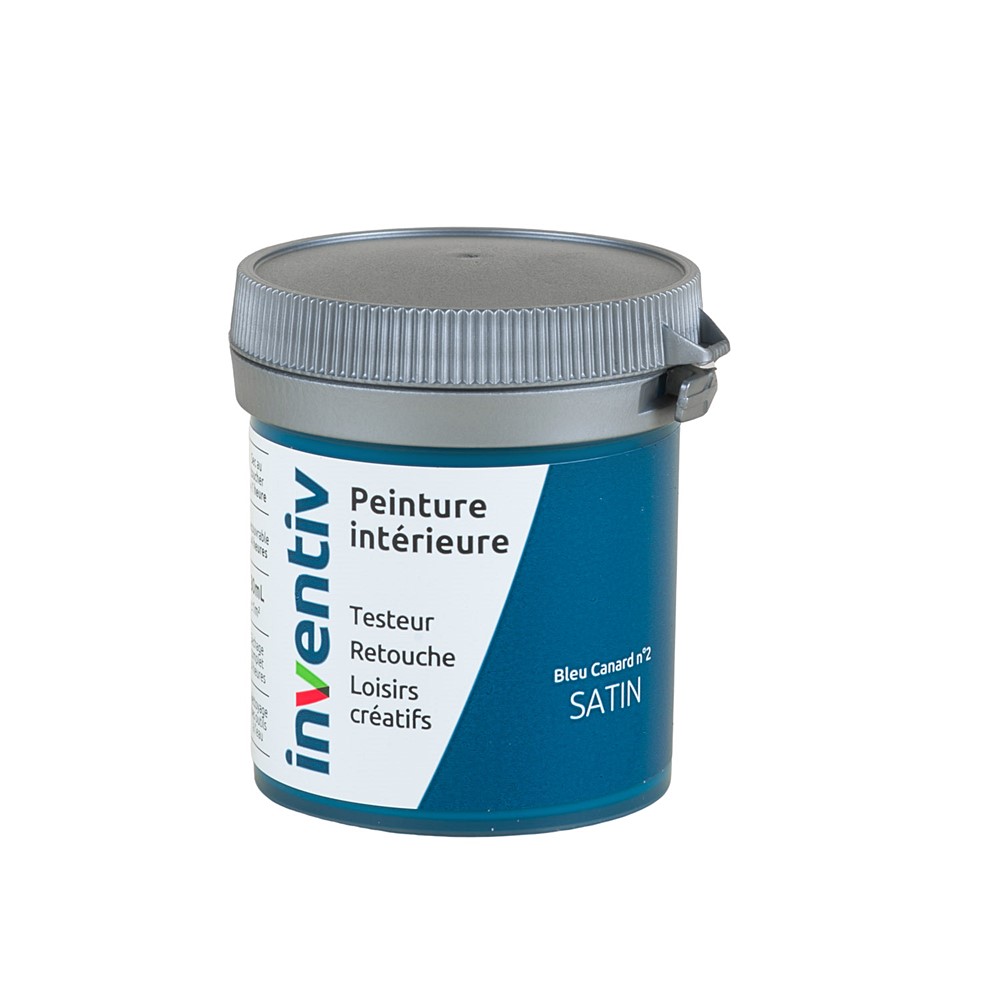 Testeur Peinture intérieure satin 0,08L bleu canard 2 - INVENTIV