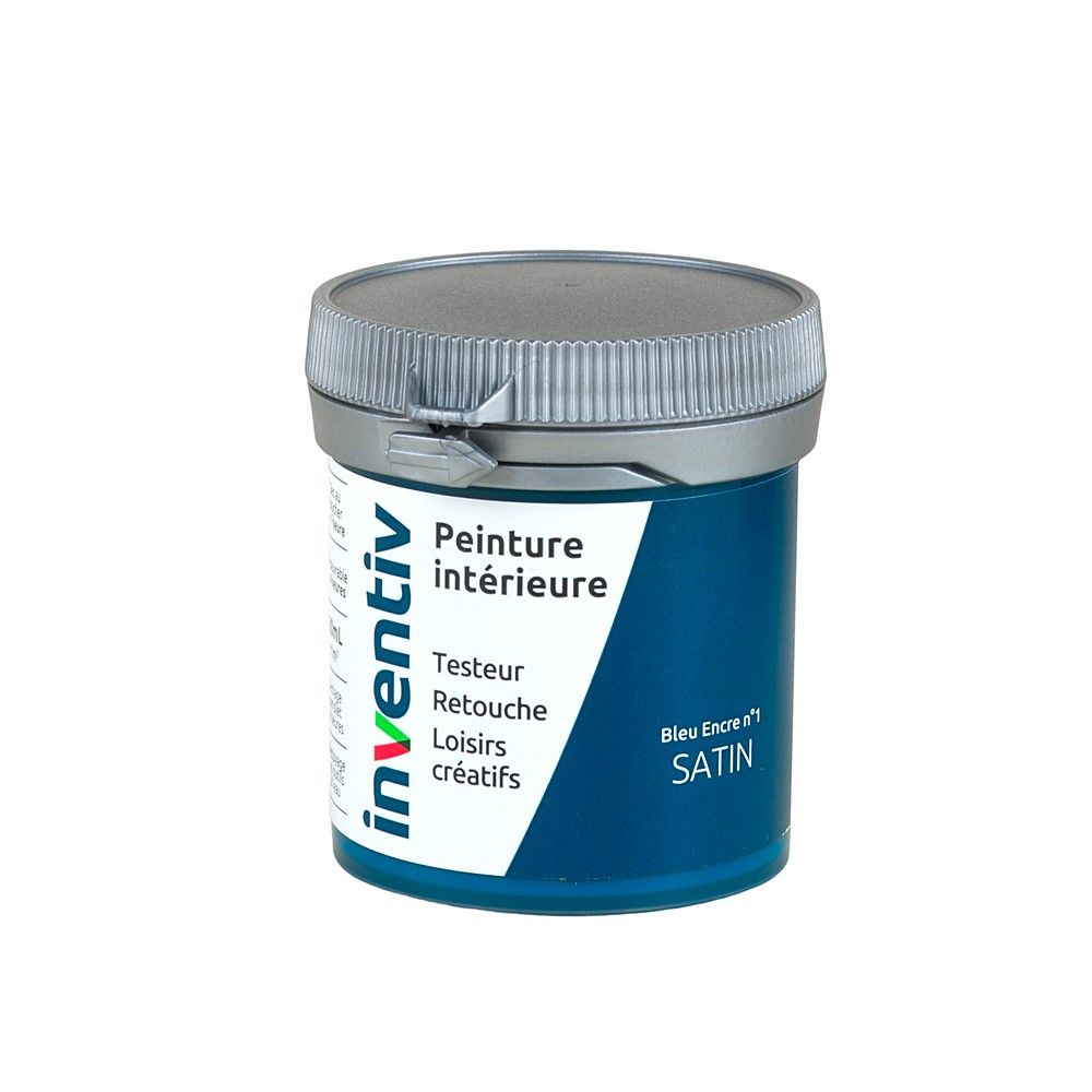 Testeur Peinture intérieure satin 0,08L bleu encre 1 - INVENTIV