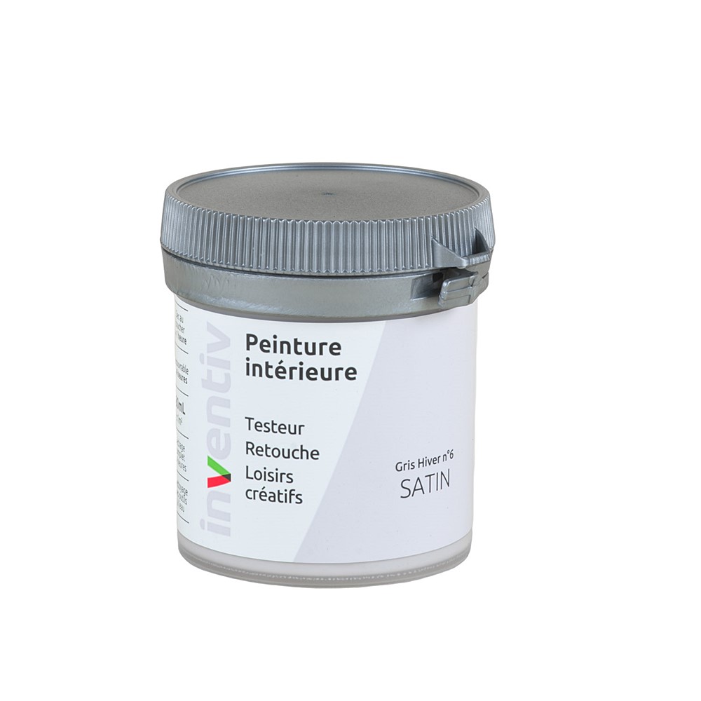 Testeur Peinture intérieure satin 0,08L gris hiver 6 - INVENTIV