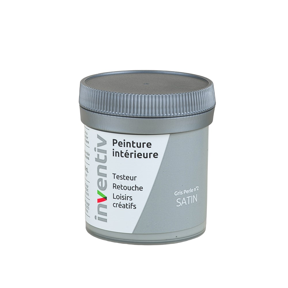 Testeur Peinture intérieure satin 0,08L gris perle 2 - INVENTIV