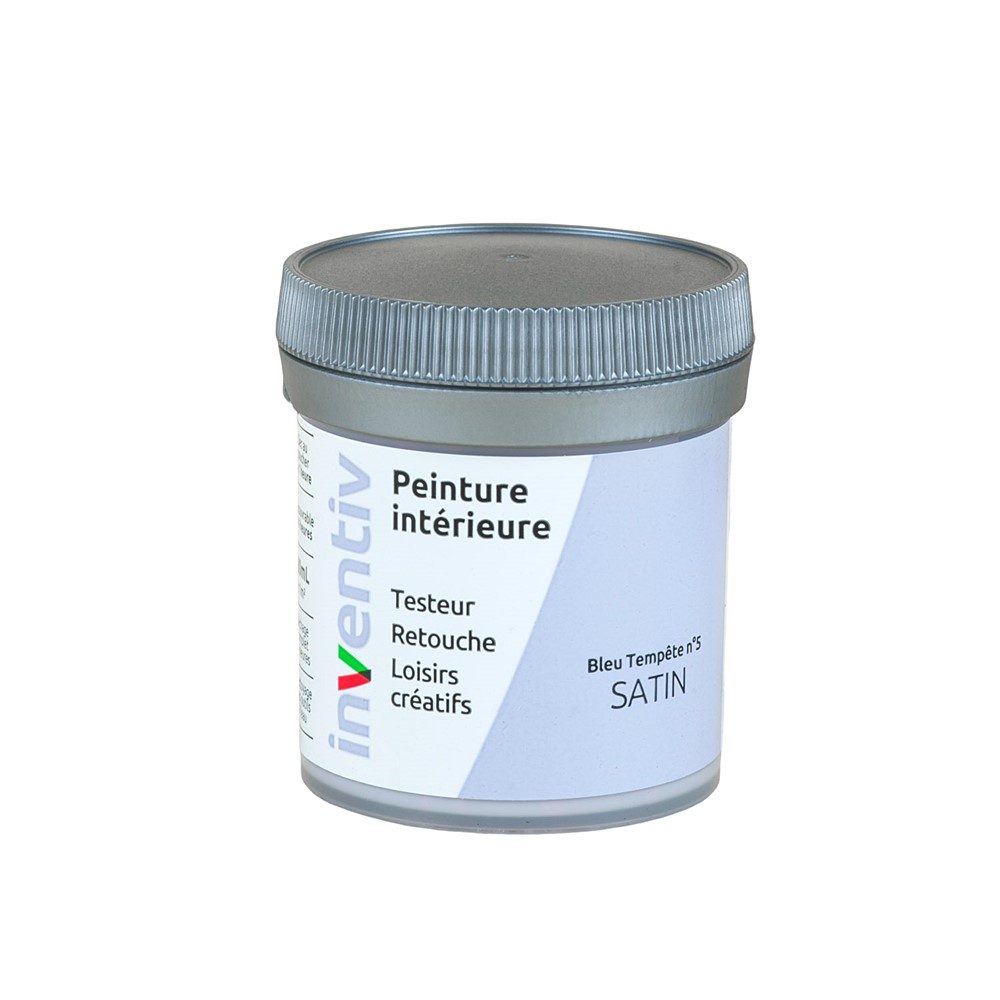 Testeur Peinture intérieure satin 0,08L bleu tempête 5 - INVENTIV