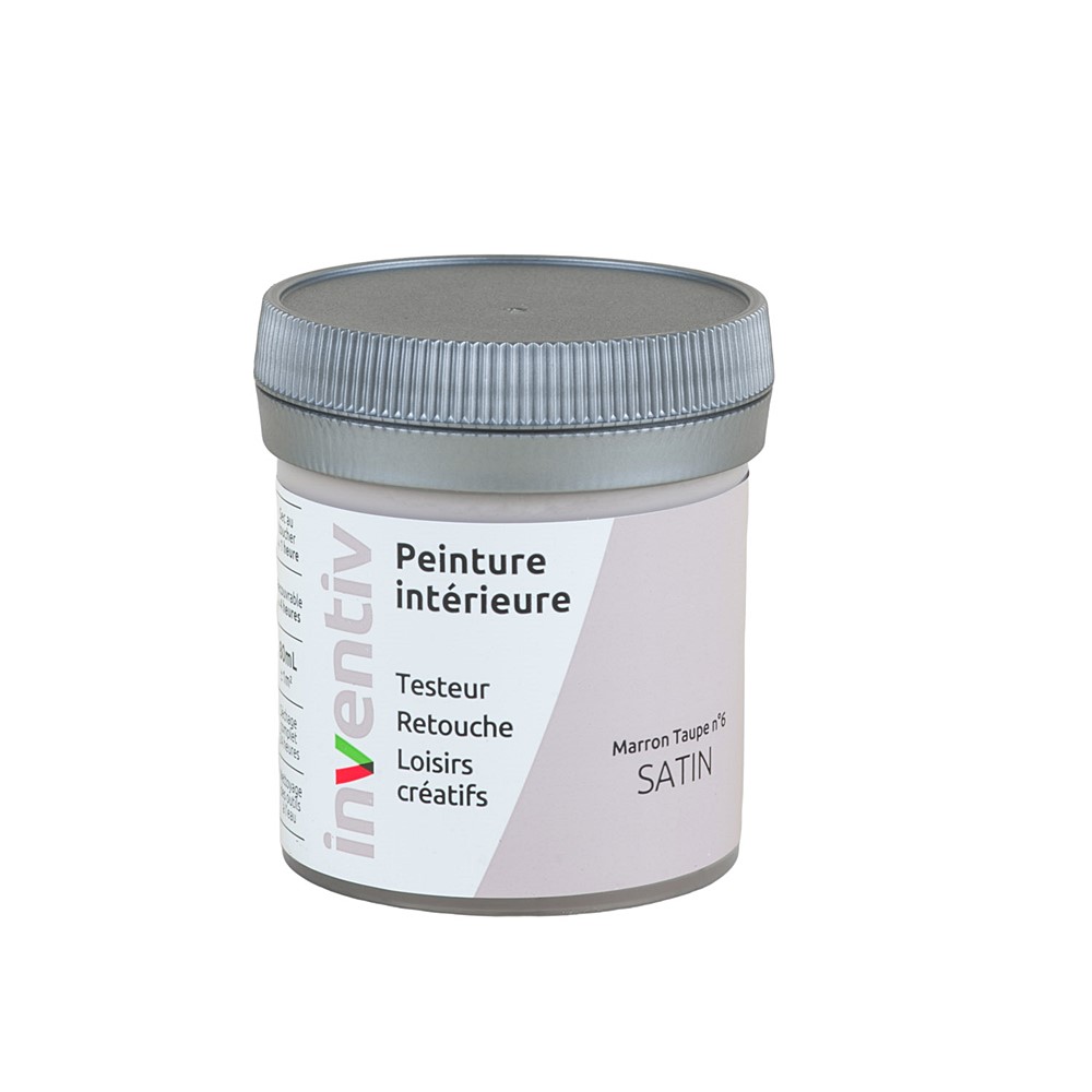 Testeur Peinture intérieure satin 0,08L Marron taupe 6 - INVENTIV