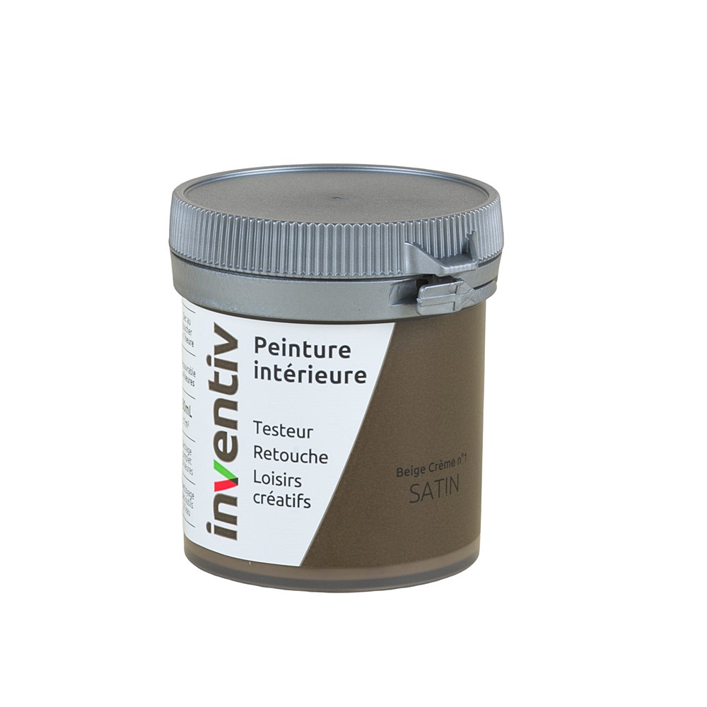 Testeur Peinture intérieure satin 0,08L beige crème 1 - INVENTIV