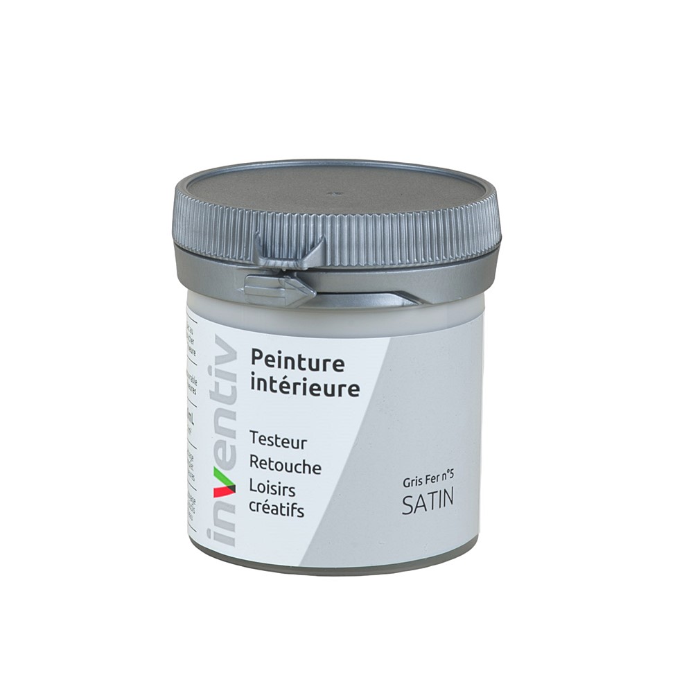 Testeur Peinture intérieure satin 0,08L gris fer 5 - INVENTIV