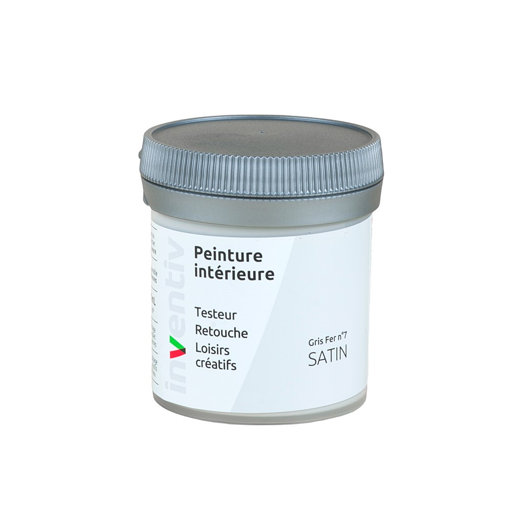 Testeur Peinture intérieure satin 0,08L gris fer 7 - INVENTIV