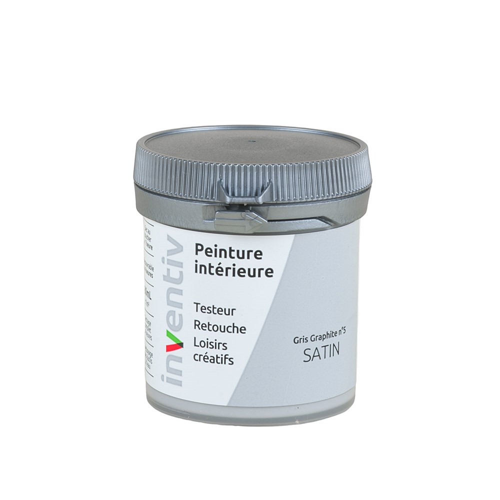 Testeur Peinture intérieure satin 0,08L gris graphite 5 - INVENTIV