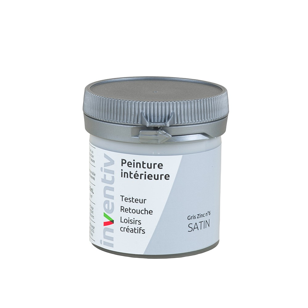 Testeur Peinture intérieure satin 0,08L gris zinc 6 - INVENTIV