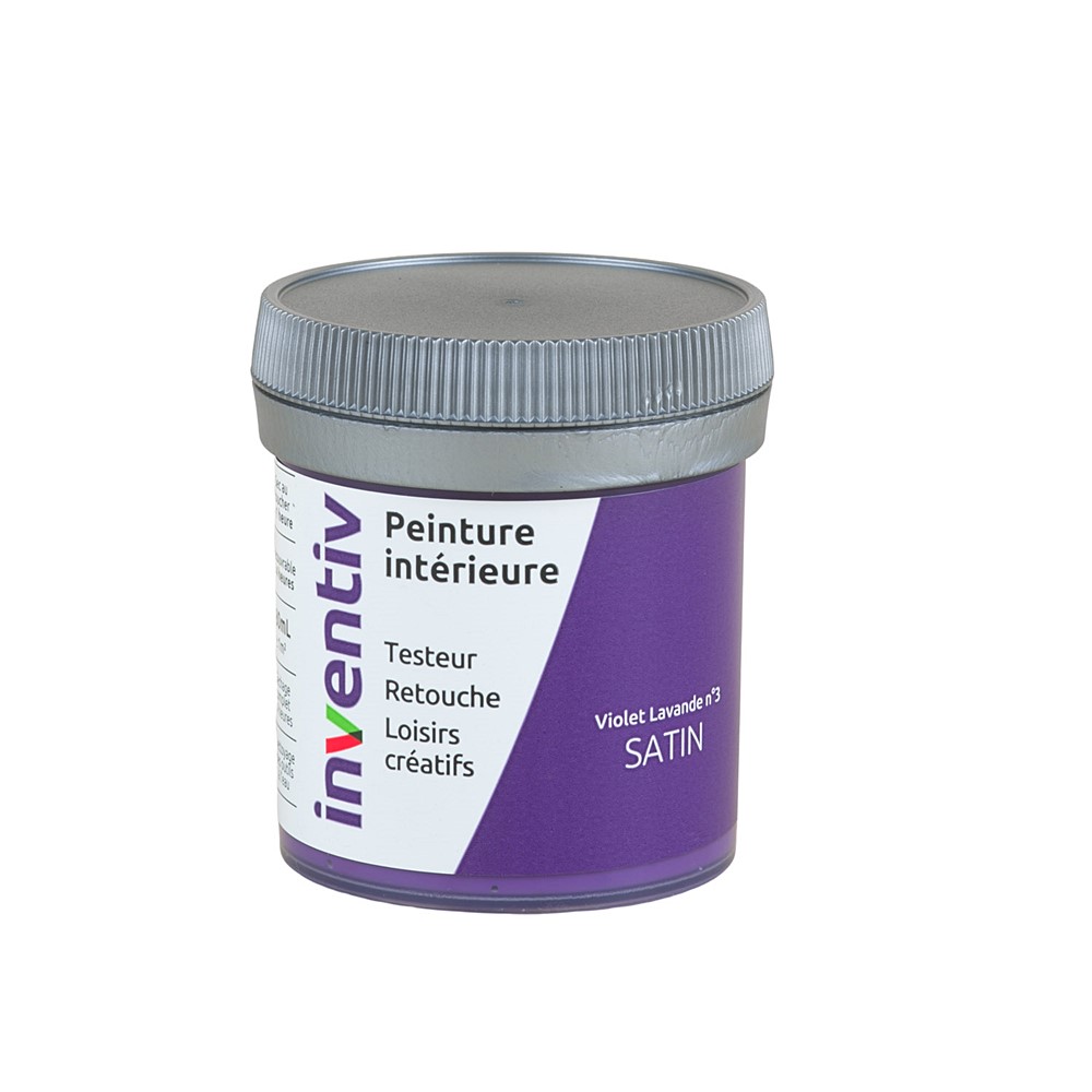 Testeur Peinture intérieure satin 0,08L violet lavande 3 - INVENTIV