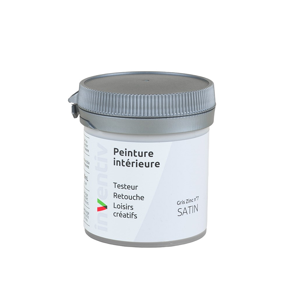 Testeur Peinture intérieure satin 0,08L gris zinc 7 - INVENTIV