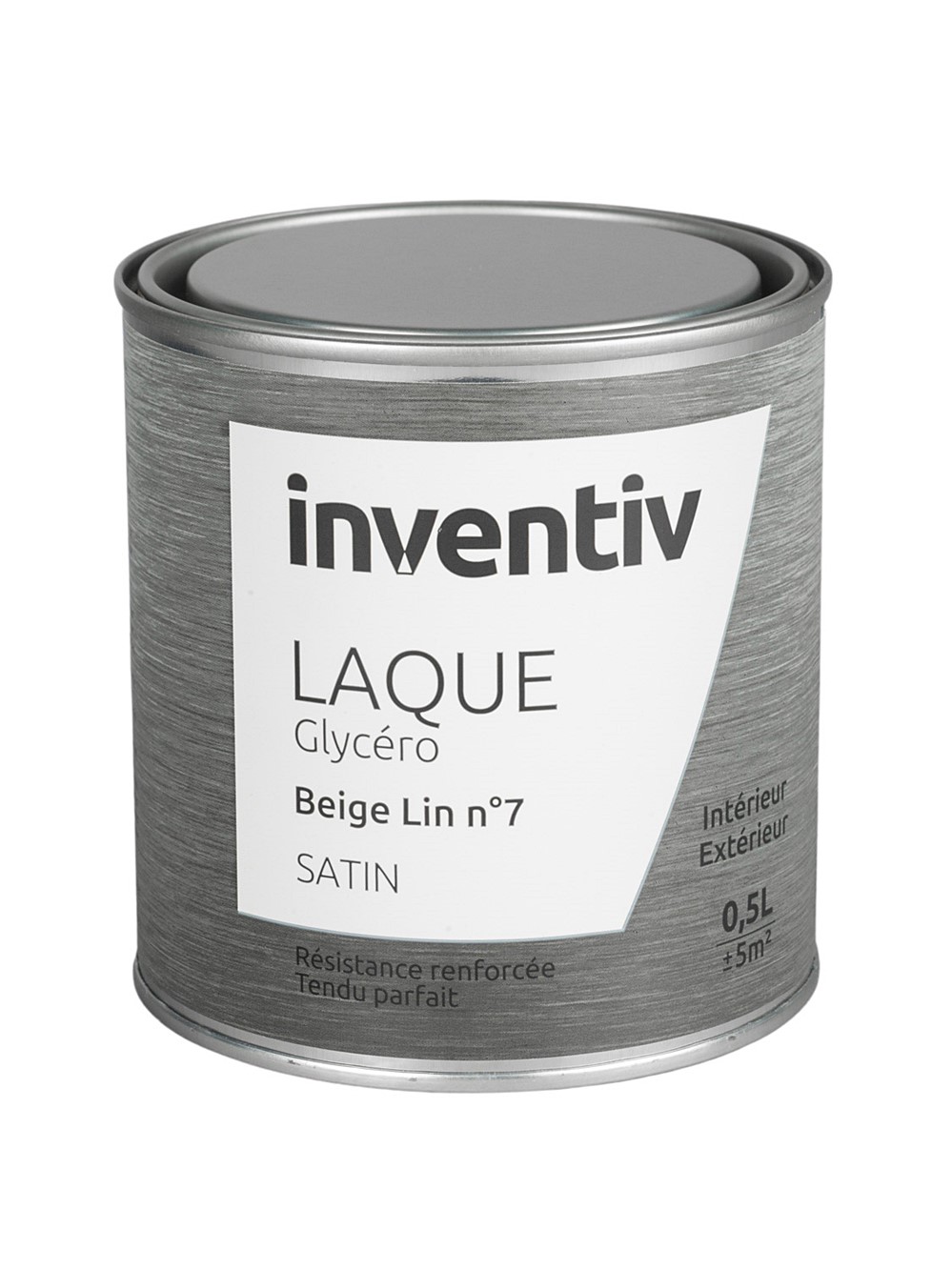 Peinture Laque Glycéro Beige lin n°7 Satin 0,5L - INVENTIV