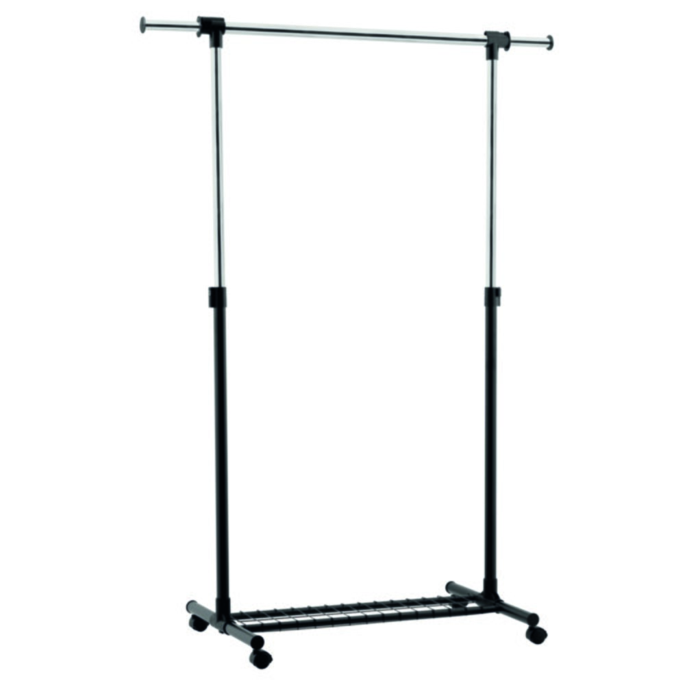 Portant simple extensible métal noir H.172x107x51cm - INVENTIV    