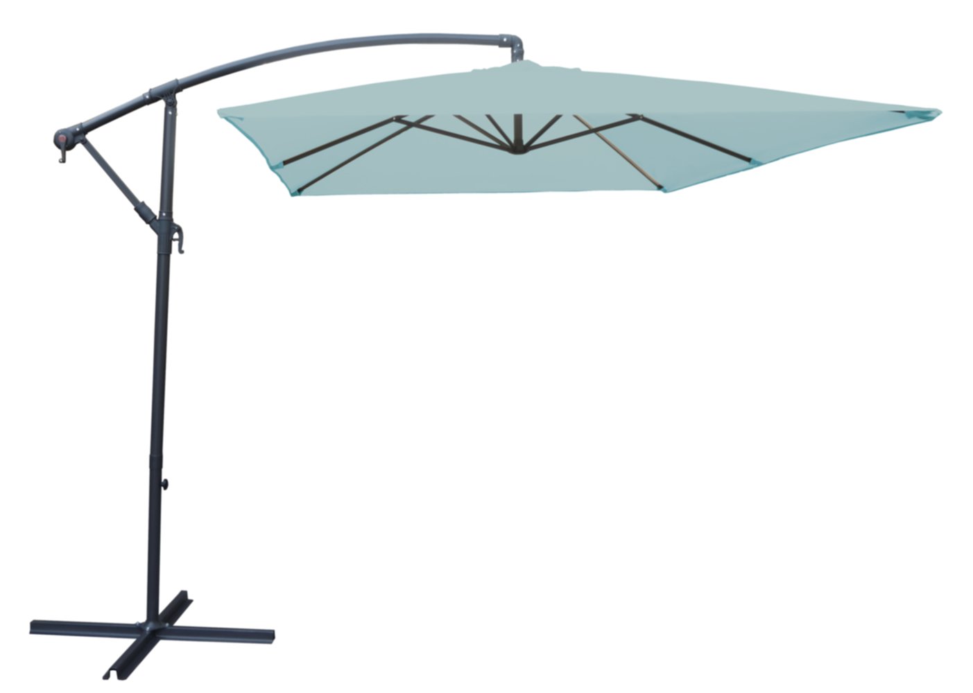 Parasol déporté Alto bleu island 3x2m - INVENTIV