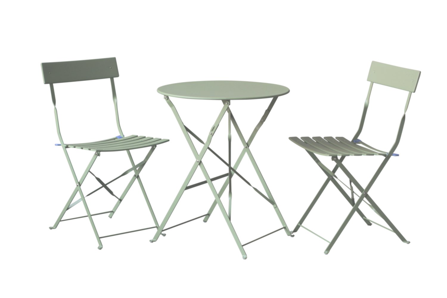 Table de balcon et 2 chaises de jardin Peps vert cactus - INVENTIV