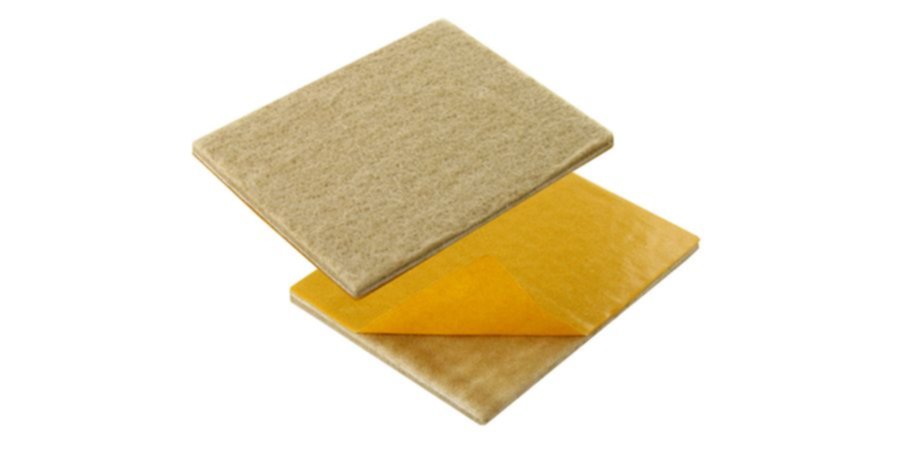 1 patin superfeutre adhésif renforcé 170x215mm beige - INVENTIV