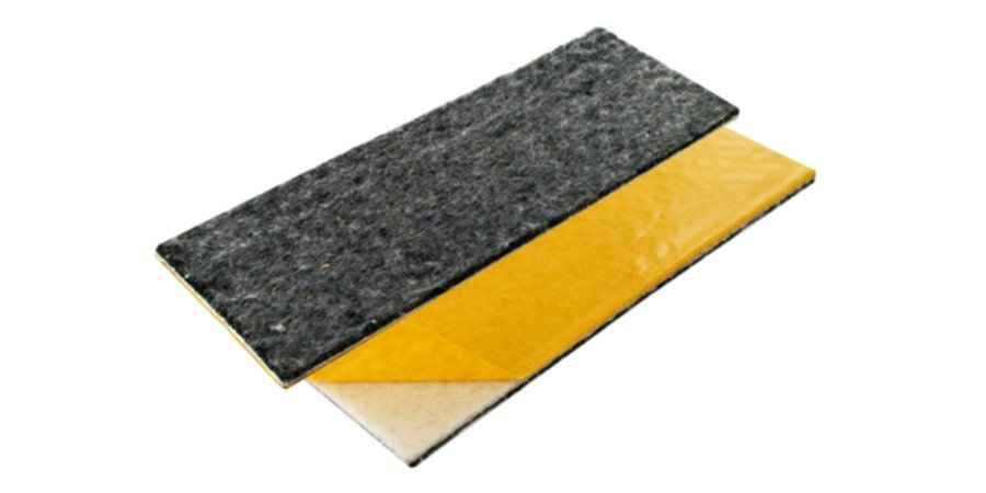 1 patin superfeutre adhésif renforcé 80x215mm gris - INVENTIV