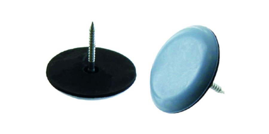 4 patins glisseurs à pointe PTFE Ø17mm gris - INVENTIV