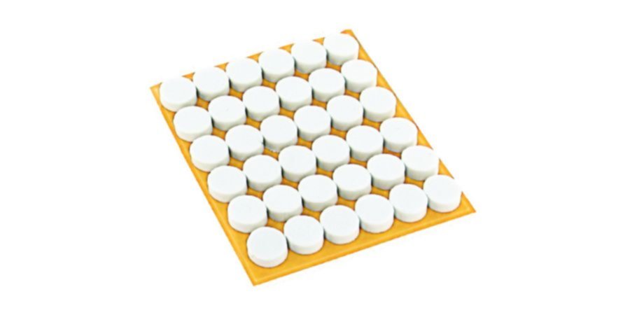 36 butées anti-bruit Ø10mm blanches - INVENTIV